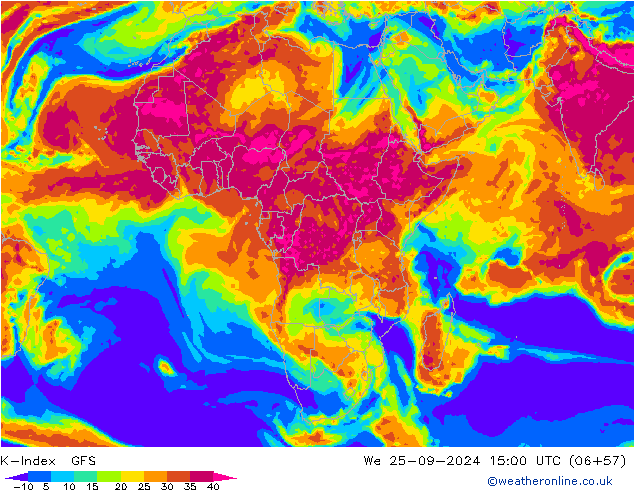 K-Index GFS We 25.09.2024 15 UTC