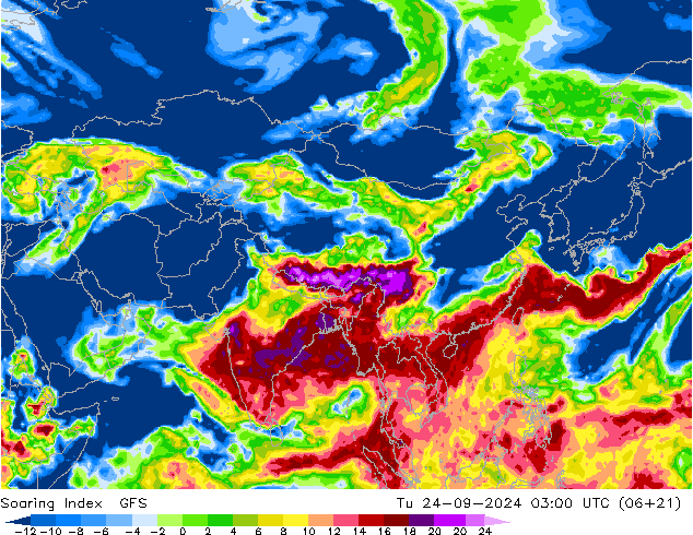 Soaring Index GFS Tu 24.09.2024 03 UTC