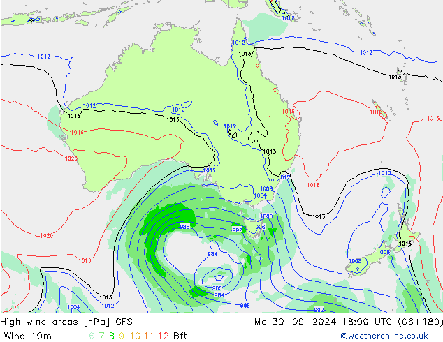 Sturmfelder GFS Mo 30.09.2024 18 UTC