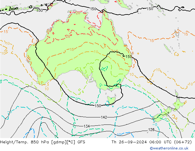 Z500/Regen(+SLP)/Z850 GFS do 26.09.2024 06 UTC