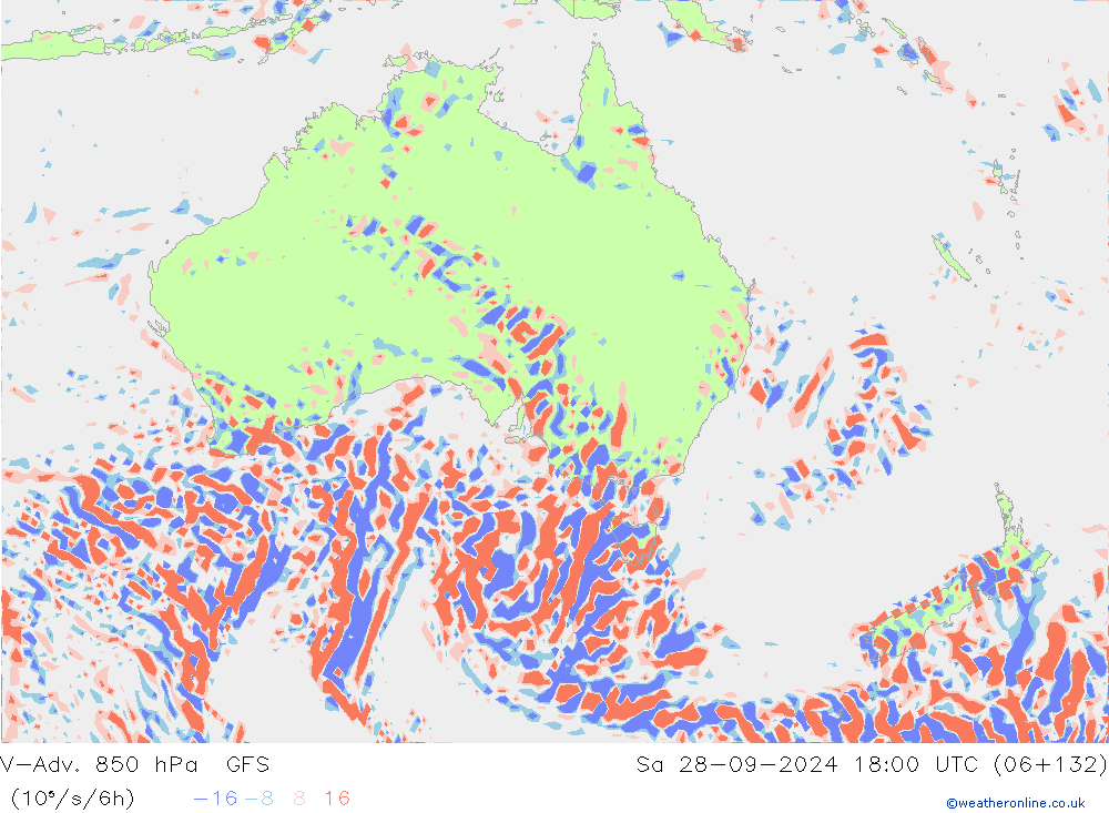 V-Adv. 850 hPa GFS so. 28.09.2024 18 UTC