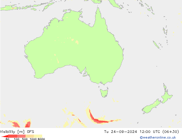 Visibilidad GFS septiembre 2024