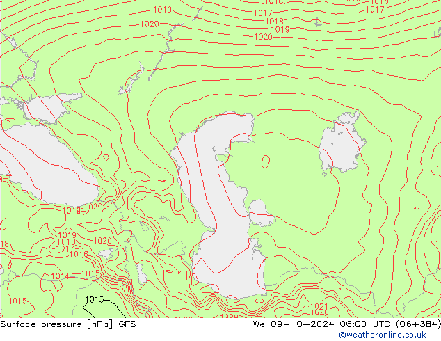 GFS: We 09.10.2024 06 UTC