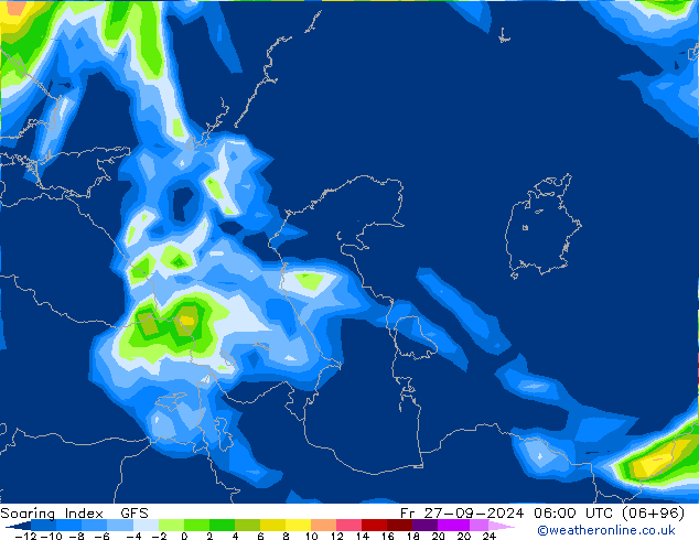 Soaring Index GFS Fr 27.09.2024 06 UTC