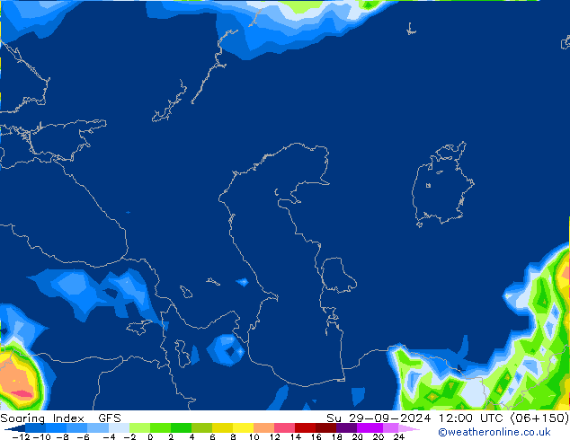 Soaring Index GFS  29.09.2024 12 UTC