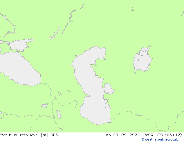 Theta-W Nulgradenniveau GFS ma 23.09.2024 18 UTC