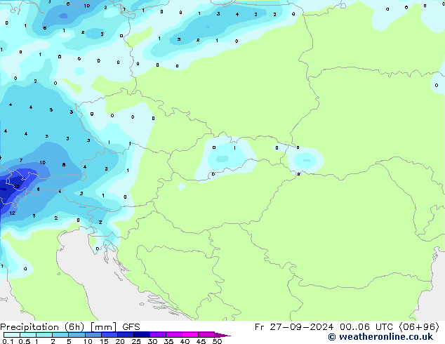 Z500/Regen(+SLP)/Z850 GFS vr 27.09.2024 06 UTC