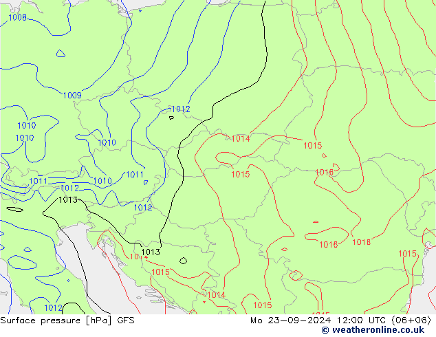 GFS: пн 23.09.2024 12 UTC