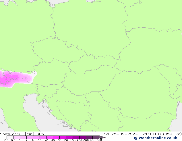 Toplam Kar GFS Cts 28.09.2024 12 UTC