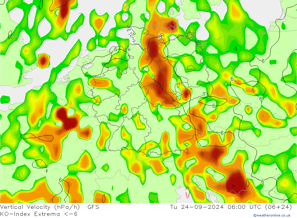 Convection-Index GFS septiembre 2024