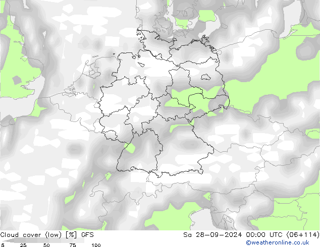 Bulutlar (düşük) GFS Cts 28.09.2024 00 UTC