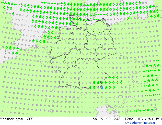 Weather type GFS Su 29.09.2024 12 UTC