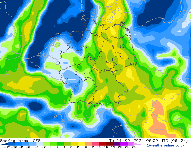 Soaring Index GFS Di 24.09.2024 06 UTC