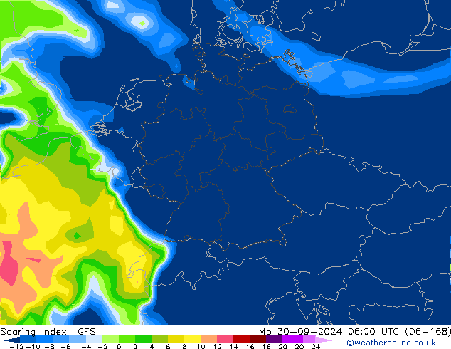 Soaring Index GFS lun 30.09.2024 06 UTC