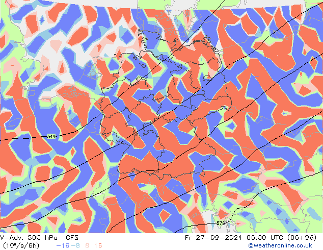 V-Adv. 500 hPa GFS Settembre 2024