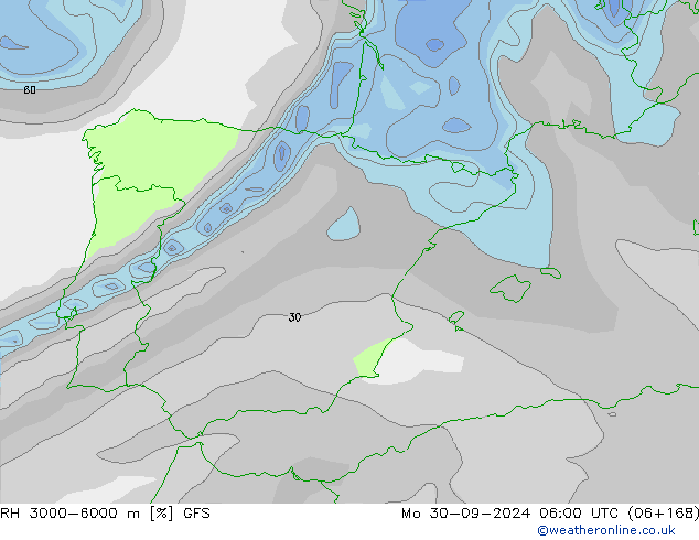 RV 3000-6000 m GFS ma 30.09.2024 06 UTC