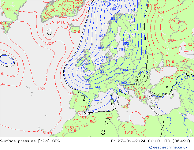 GFS: Cu 27.09.2024 00 UTC