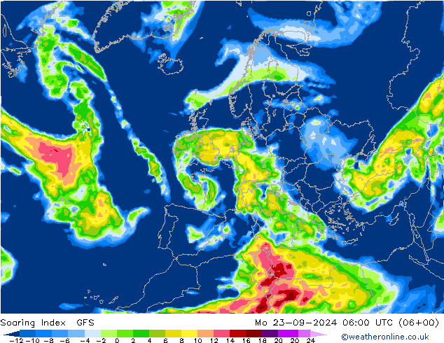 Soaring Index GFS lun 23.09.2024 06 UTC