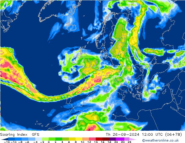 Soaring Index GFS Th 26.09.2024 12 UTC