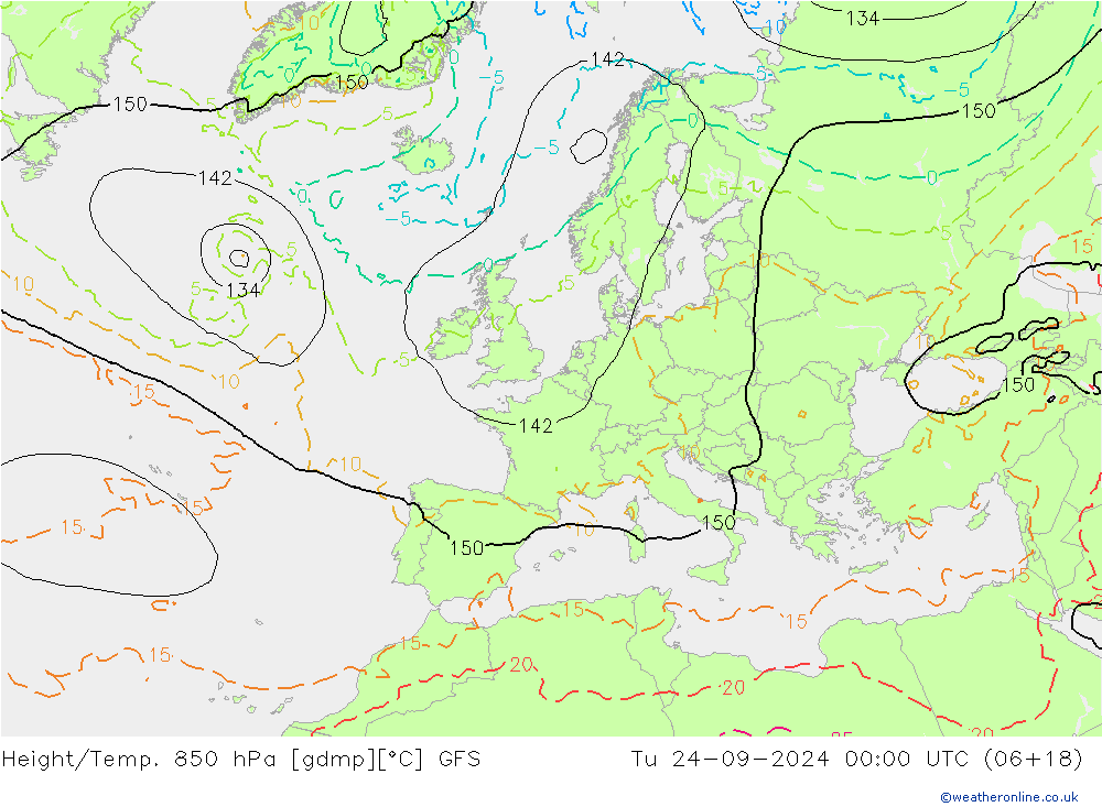 Z500/Rain (+SLP)/Z850 GFS mar 24.09.2024 00 UTC