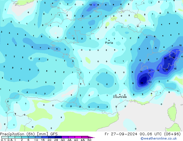  (6h) GFS  27.09.2024 06 UTC