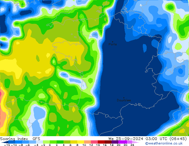 Soaring Index GFS  25.09.2024 03 UTC