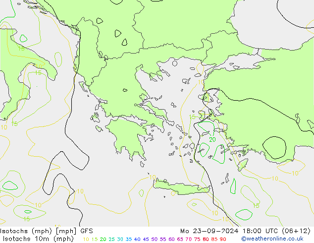 Isotachs (mph) GFS Seg 23.09.2024 18 UTC