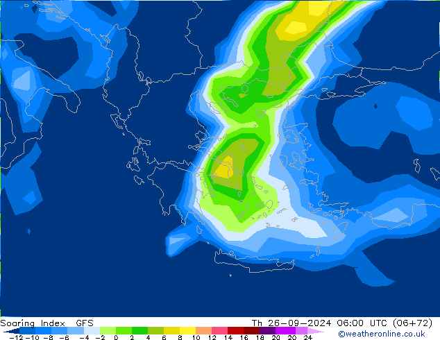 Soaring Index GFS do 26.09.2024 06 UTC