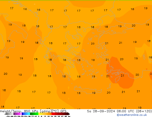 Z500/Rain (+SLP)/Z850 GFS so. 28.09.2024 06 UTC