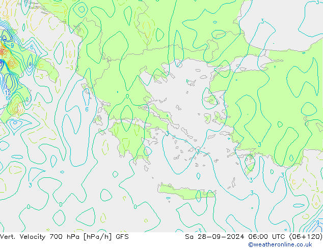 Vert. Velocity 700 hPa GFS So 28.09.2024 06 UTC