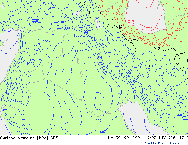 GFS: пн 30.09.2024 12 UTC