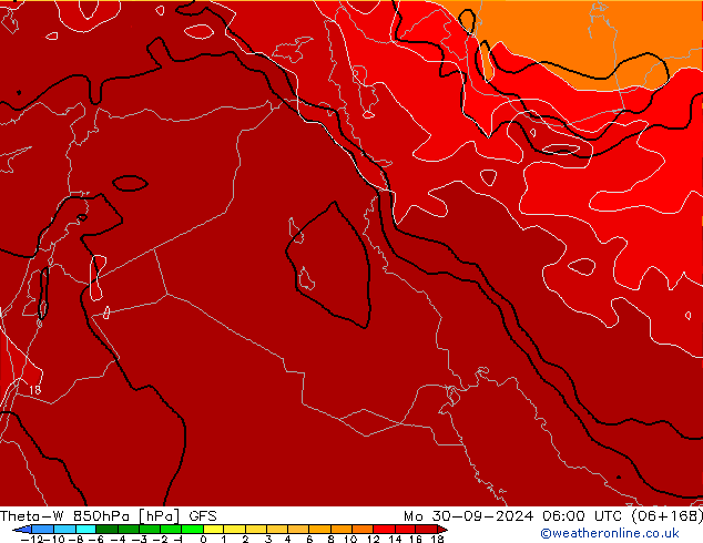 Theta-W 850hPa GFS ma 30.09.2024 06 UTC