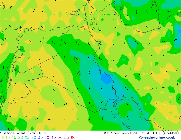  10 m GFS  25.09.2024 12 UTC