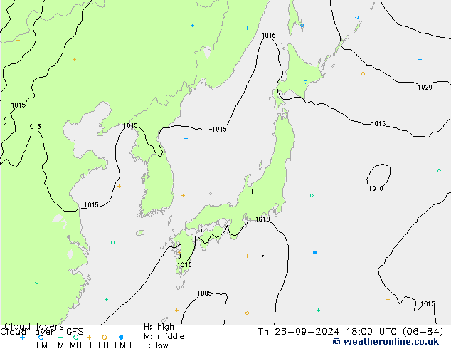 Wolkenschichten GFS Do 26.09.2024 18 UTC