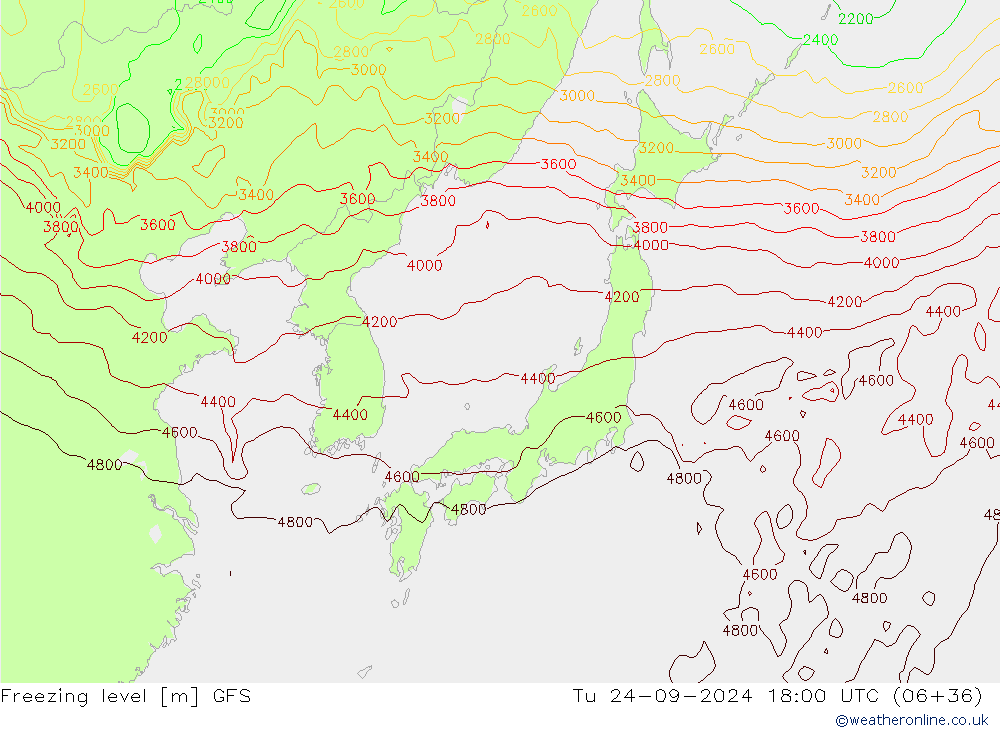 Donma Seviyesi GFS Sa 24.09.2024 18 UTC