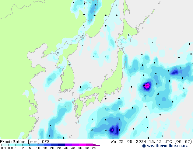 opad GFS śro. 25.09.2024 18 UTC