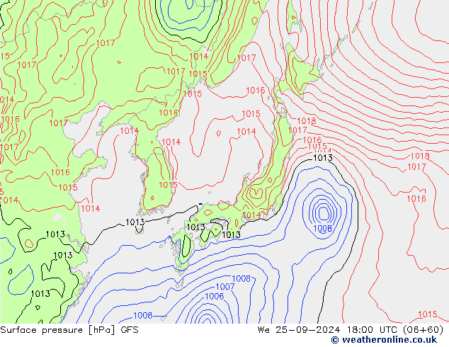 GFS: We 25.09.2024 18 UTC