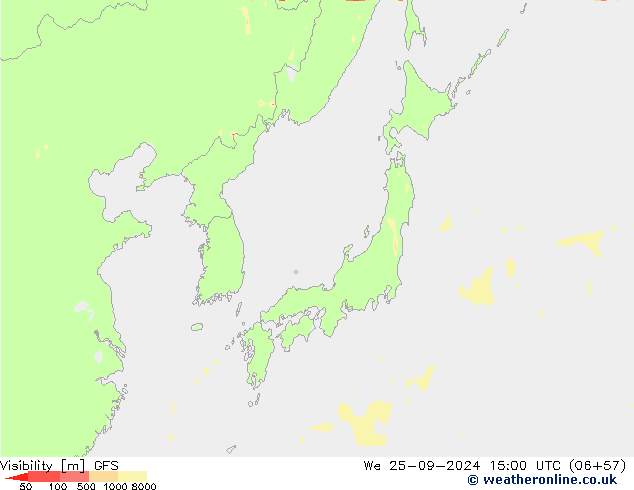 Visibilidad GFS mié 25.09.2024 15 UTC