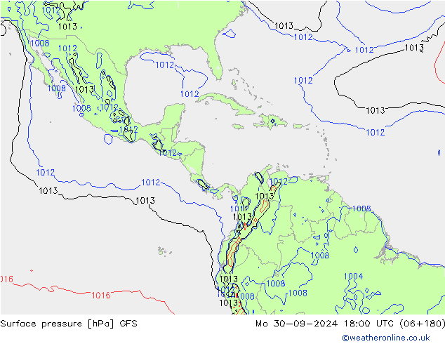 GFS: pon. 30.09.2024 18 UTC