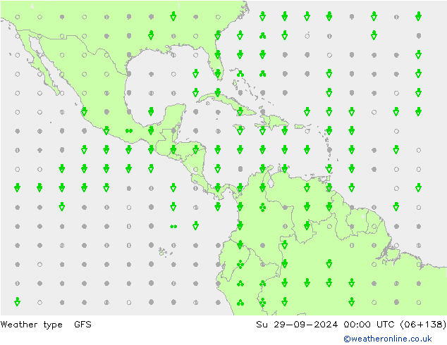 Weather type GFS Su 29.09.2024 00 UTC