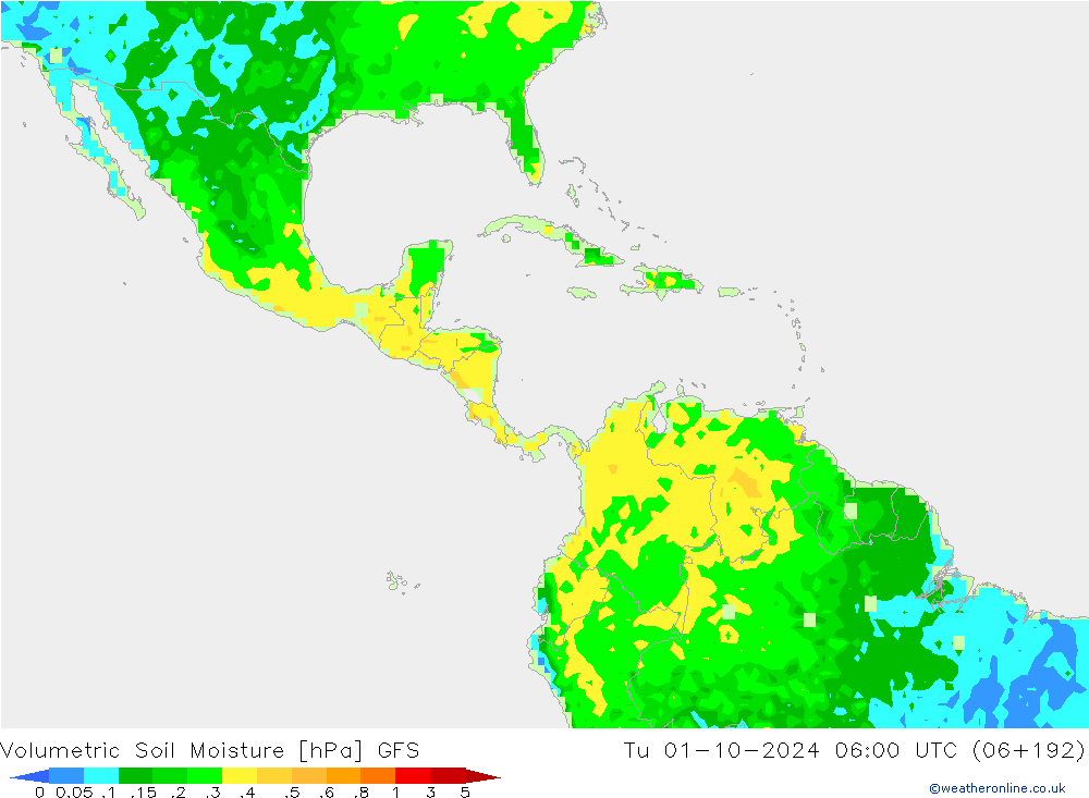 Hacimsel Toprak Nemi GFS Sa 01.10.2024 06 UTC