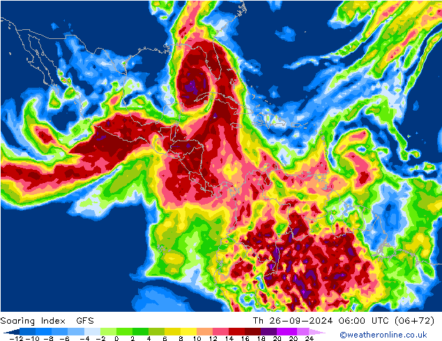 Soaring Index GFS Th 26.09.2024 06 UTC