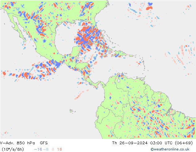 V-Adv. 850 hPa GFS Th 26.09.2024 03 UTC