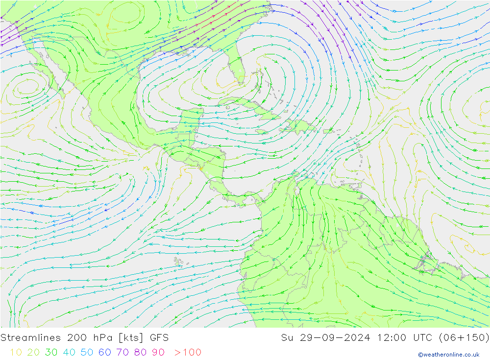  200 hPa GFS  29.09.2024 12 UTC