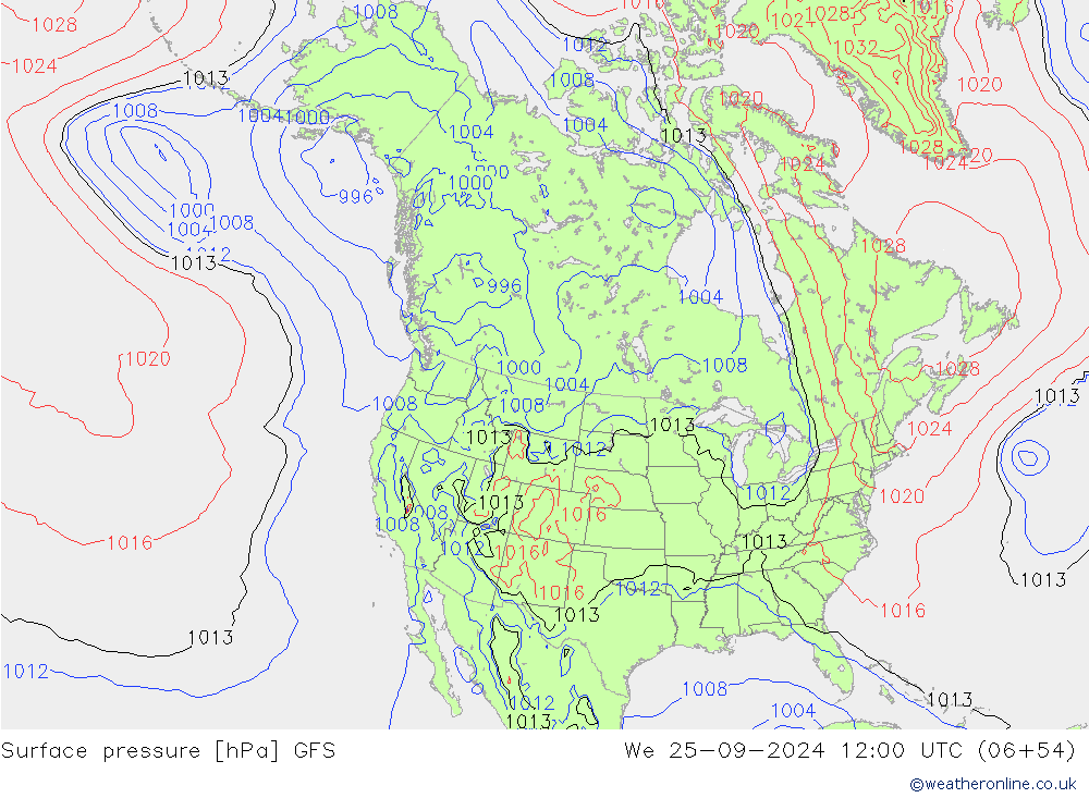 GFS: We 25.09.2024 12 UTC