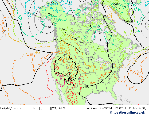 Z500/Rain (+SLP)/Z850 GFS mar 24.09.2024 12 UTC