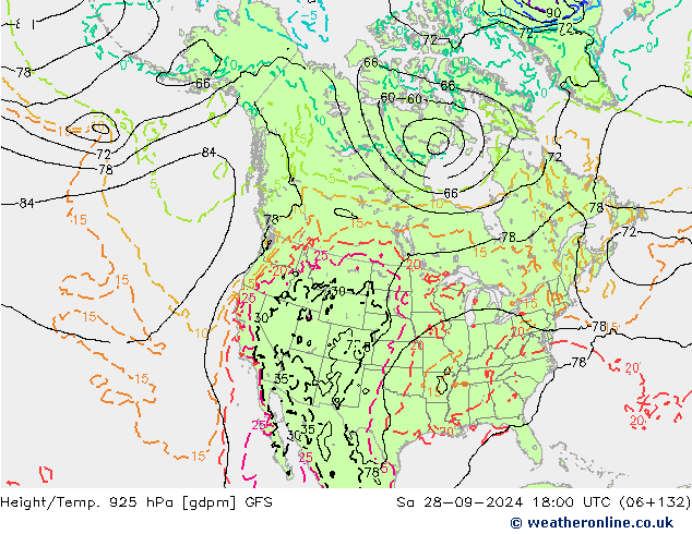 Height/Temp. 925 hPa GFS September 2024