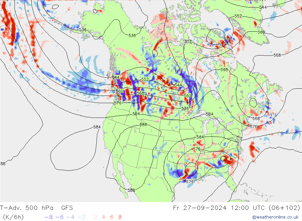 T-Adv. 500 hPa GFS Setembro 2024