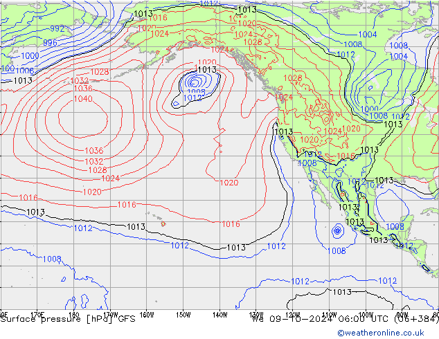 GFS: We 09.10.2024 06 UTC