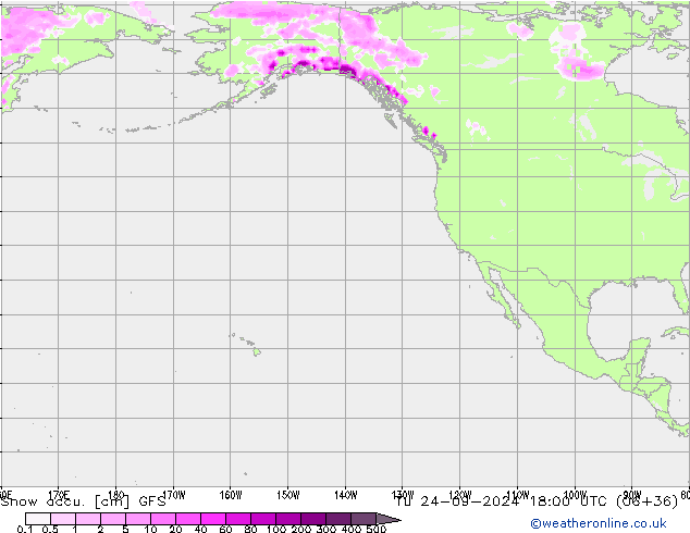 Snow accu. GFS Září 2024